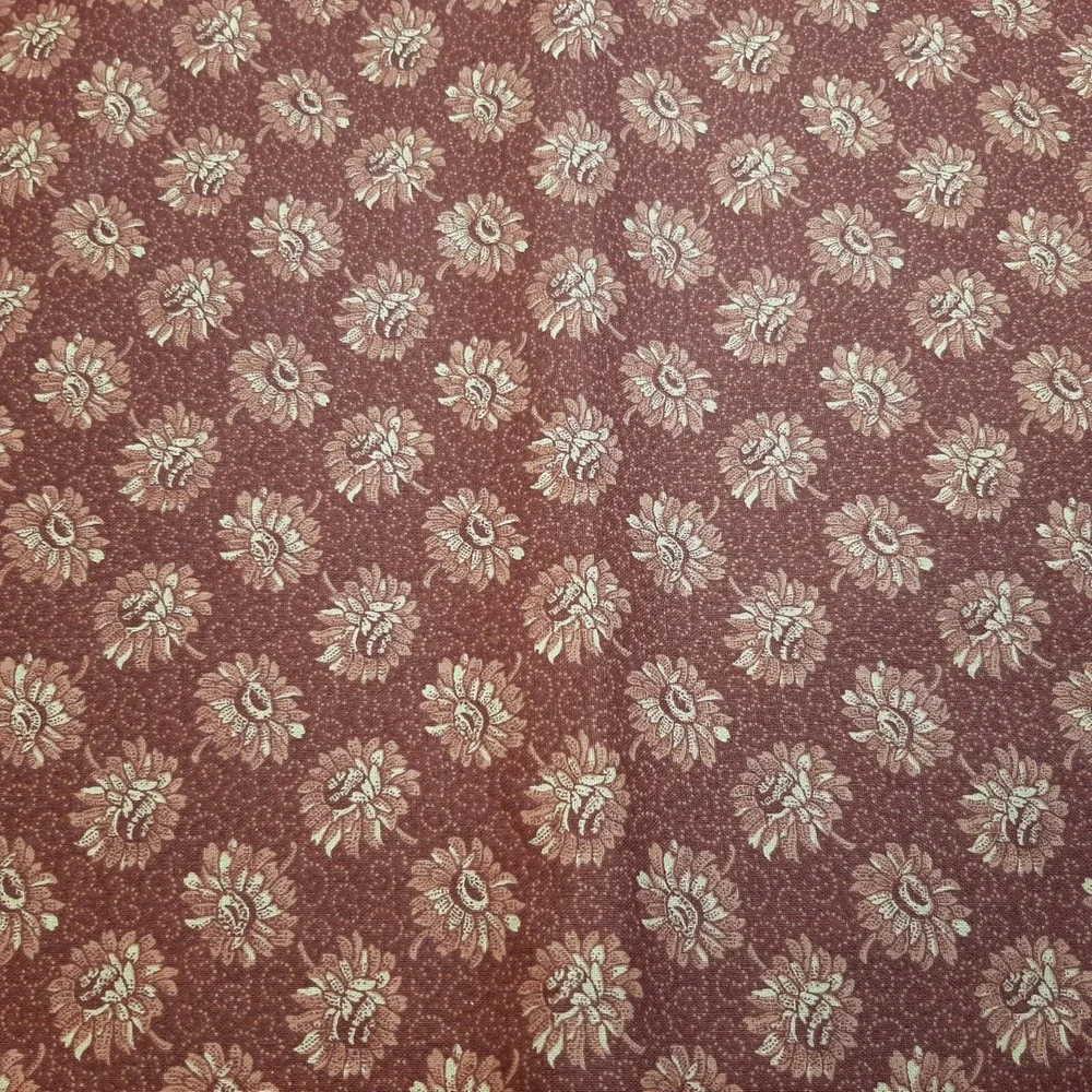 General Fabrics Company Dusty Rose Floral Tonal Blender Cotton Fabric 2 Yards
